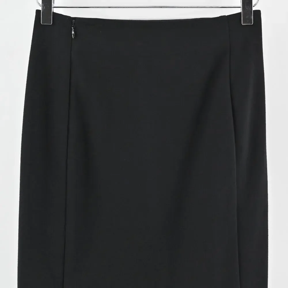 DIANE VON FURSTENBERG Skirt Size‎ 4 Classic Black Zip Pocket Knee Length Pencil - Picture 5 of 11